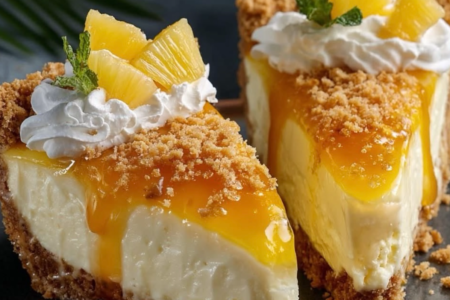 Torta de Abacaxi com Laranja