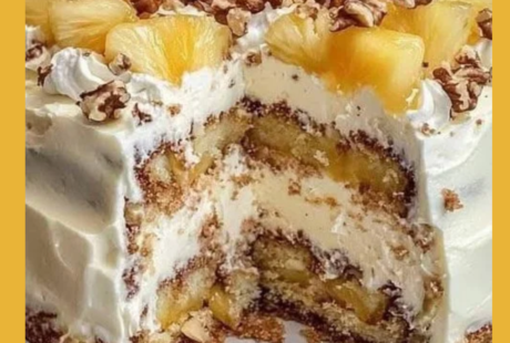 Bolo de Abacaxi com Nozes