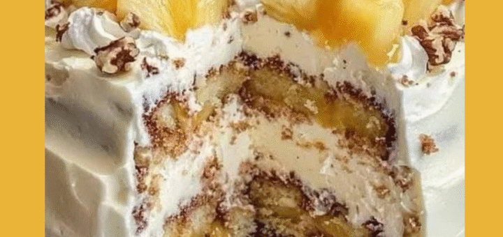 Bolo de Abacaxi com Nozes