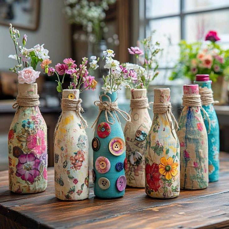 image 37 Artesanatos com Garrafas de Vidro: Ideias Incríveis, Passo a Passo e Inspiração