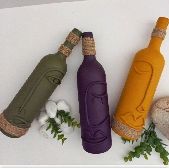 artesanatos com garrafas de vidro