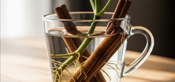 Método natural de fazer mudas de plantas em casa com canela em pó e água filtrada