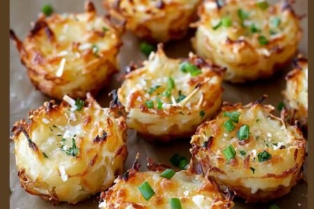 Ninho de batata com parmesão dona de casa criativa