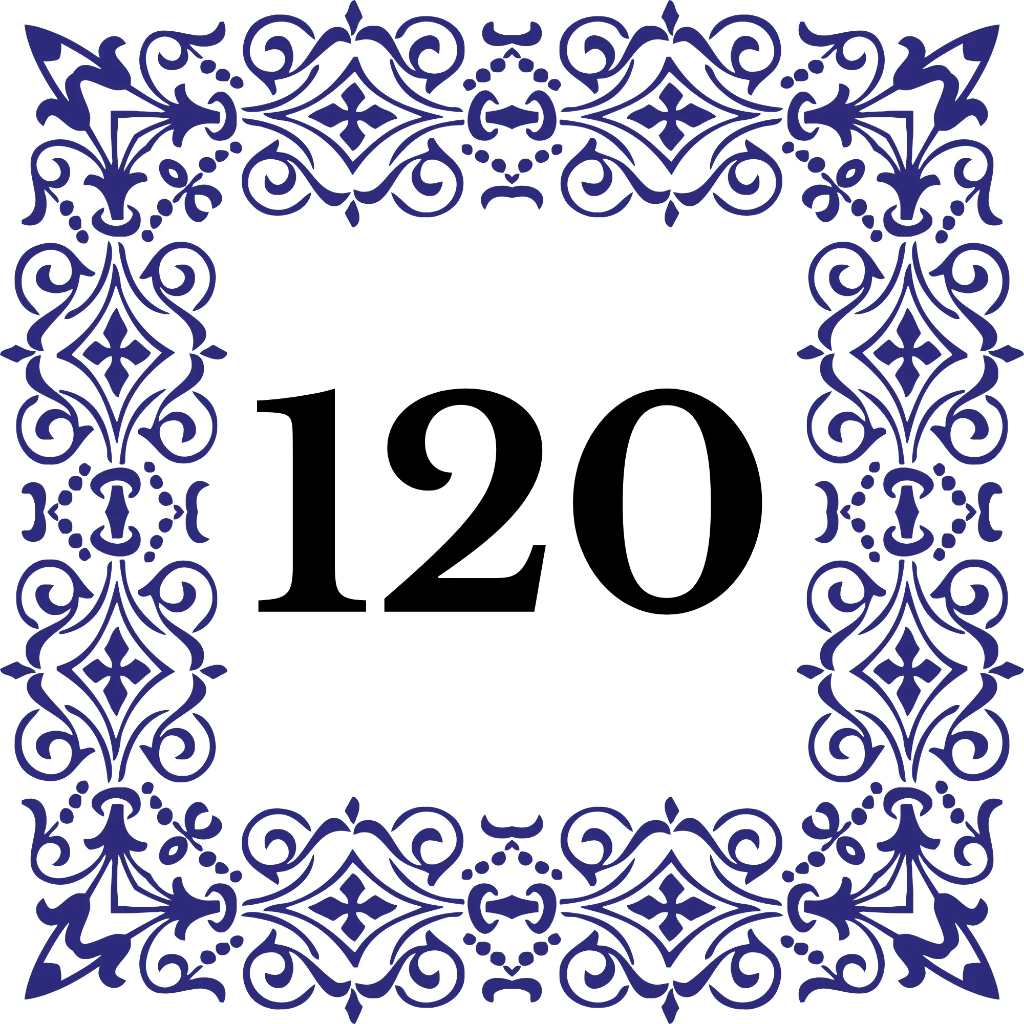 Número residencial azulejo Personalizado