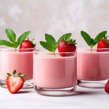 Receita De Mousse De Morango Instantanea 435x435