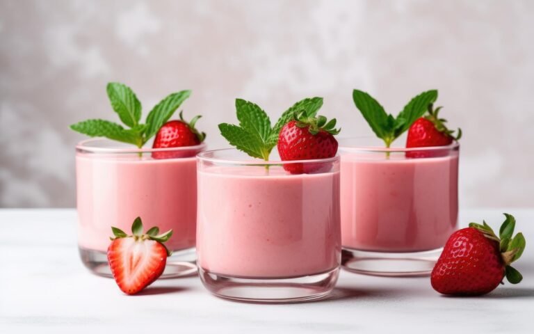 Receita de Mousse de morango instantânea Receita De Mousse De Morango Instantanea 768x480