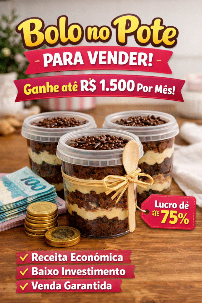 967d2a45 1481 47fe b66b f5ef878f3527 1 Bolo no Pote Para Vender: Receita Econômica Que Pode Gerar Até R$ 1.500 por Mês