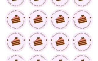 Etiquetas para bolo de pote para imprimir