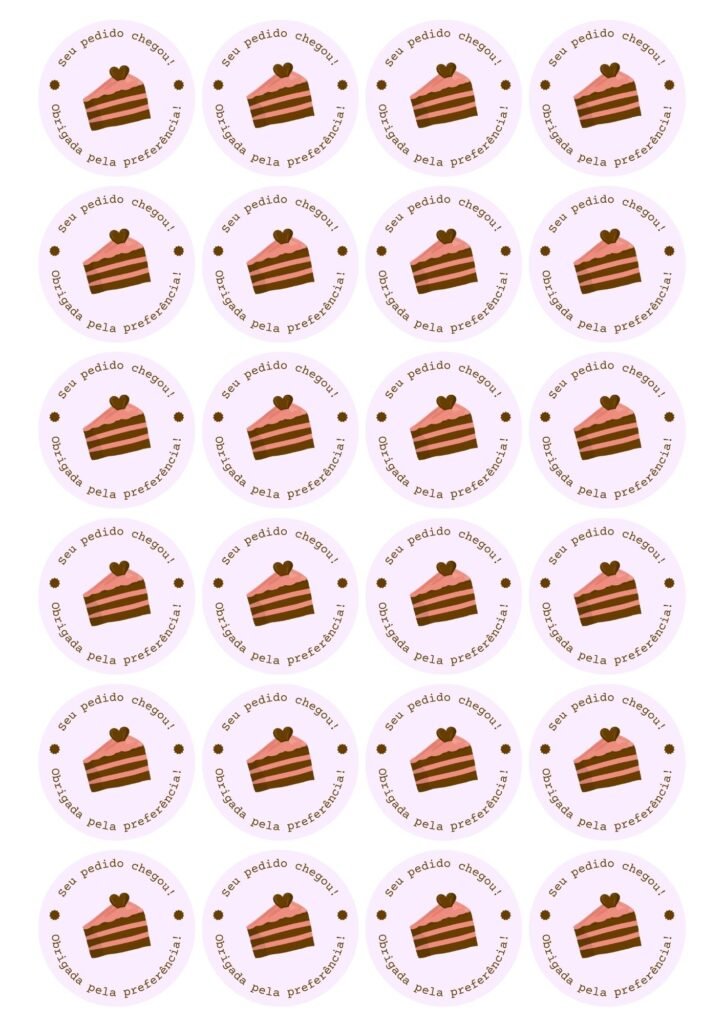 Etiquetas para bolo de pote para imprimir