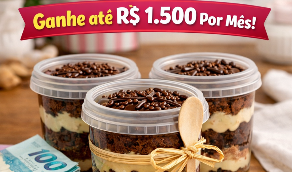 receita de bolo no pote para vender