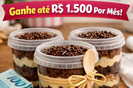 receita de bolo no pote para vender