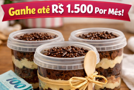 receita de bolo no pote para vender