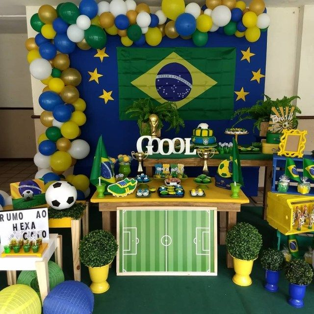 Decoração da Copa do Mundo Simples e Barata