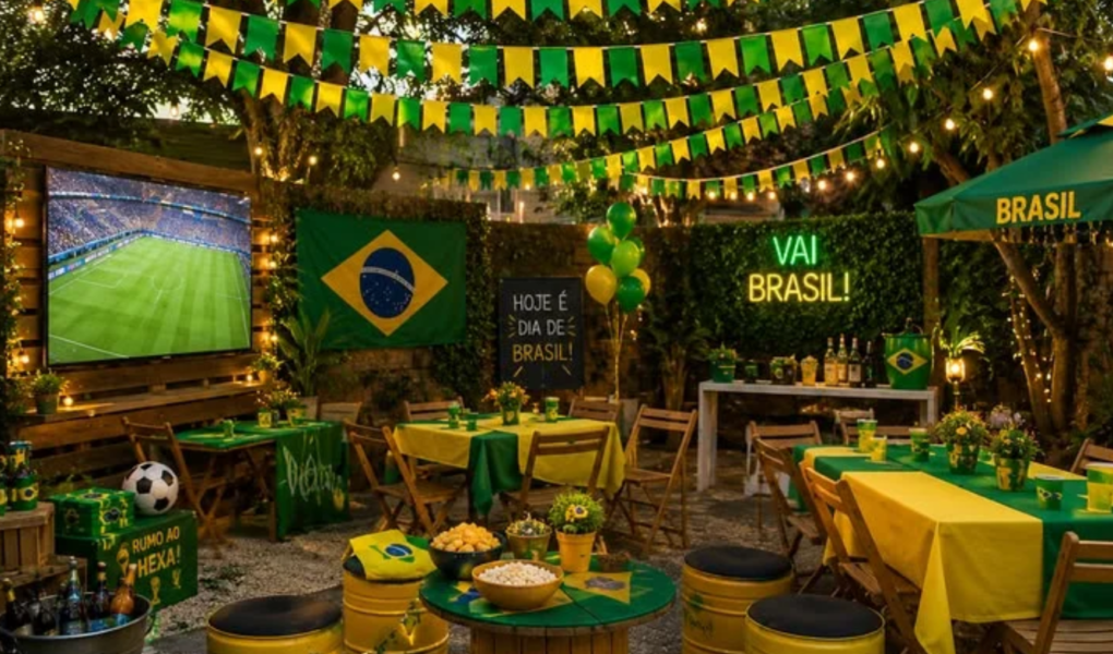 Decoração da Copa do Mundo Simples e Barata