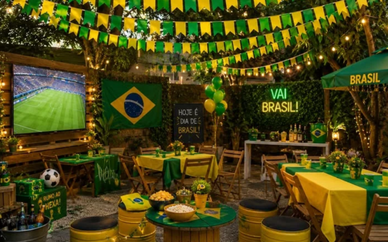 Decoração da Copa do Mundo Simples e Barata