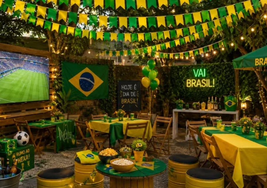 Decoração da Copa do Mundo Simples e Barata