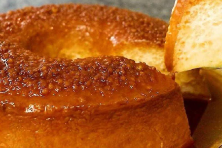 Receita de pudim de pão com laranja