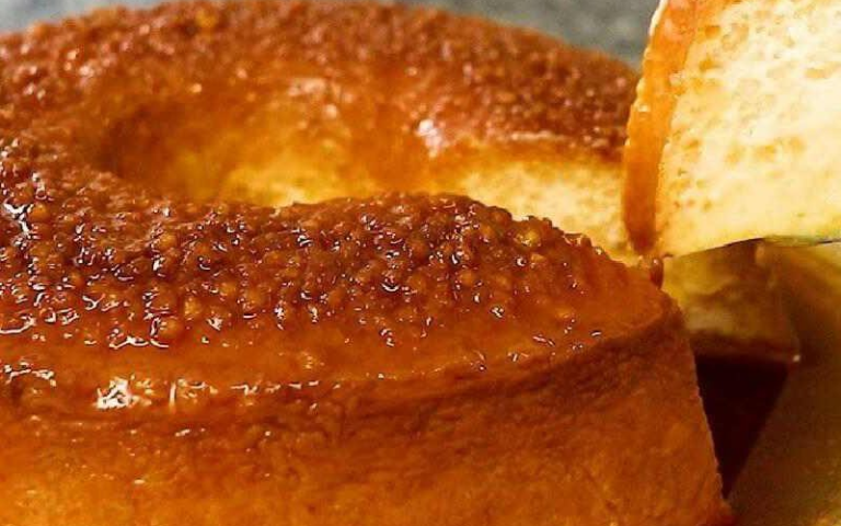 Receita de pudim de pão com laranja