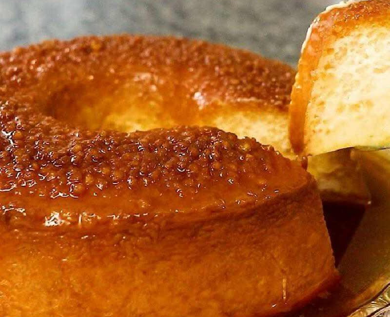 Receita de pudim de pão com laranja