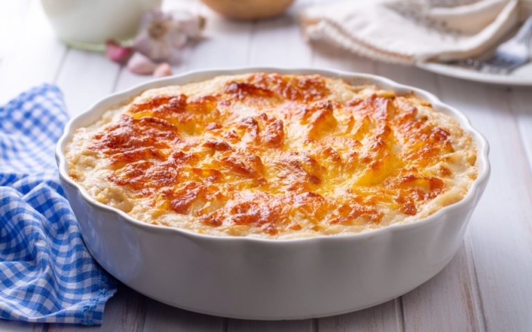 Batata Gratinada com Camarão