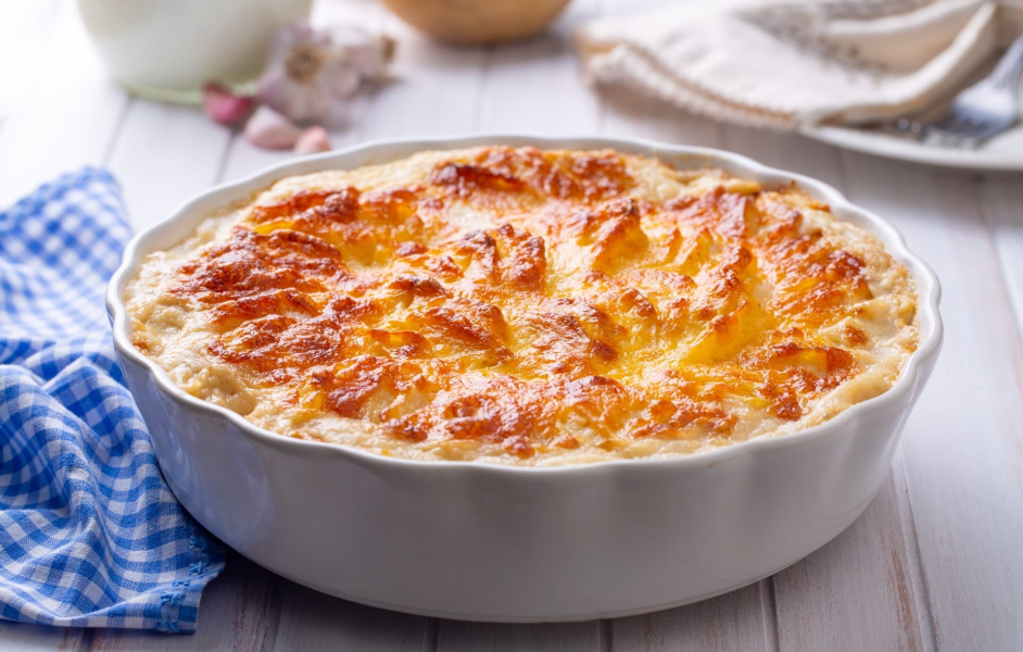 Batata Gratinada com Camarão